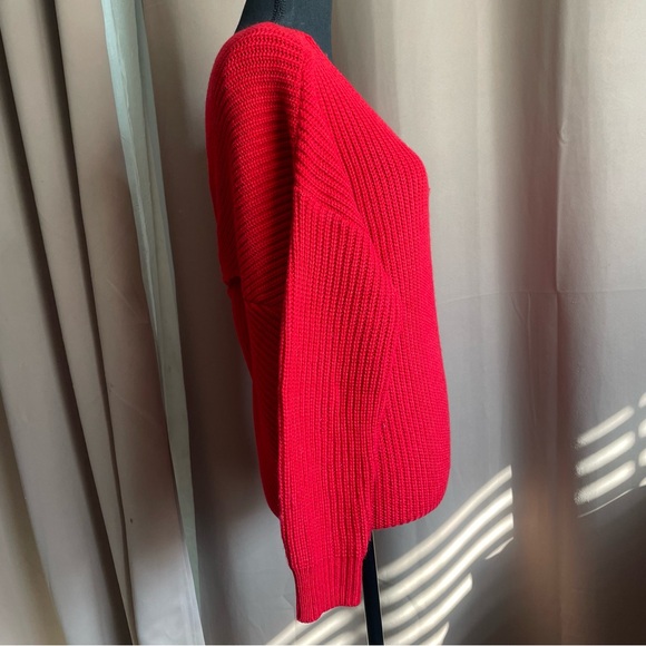 Majorelle Cross Twist Back Sweater Red XS - Picture 10 of 13